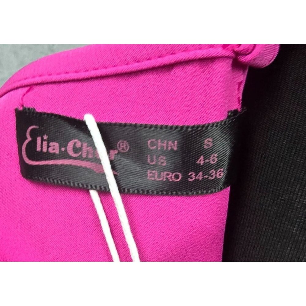 New Elia-Cher Pink Women's Deep V Neck Adjustable Spaghetti Straps Dress Size S - Picture 7 of 9